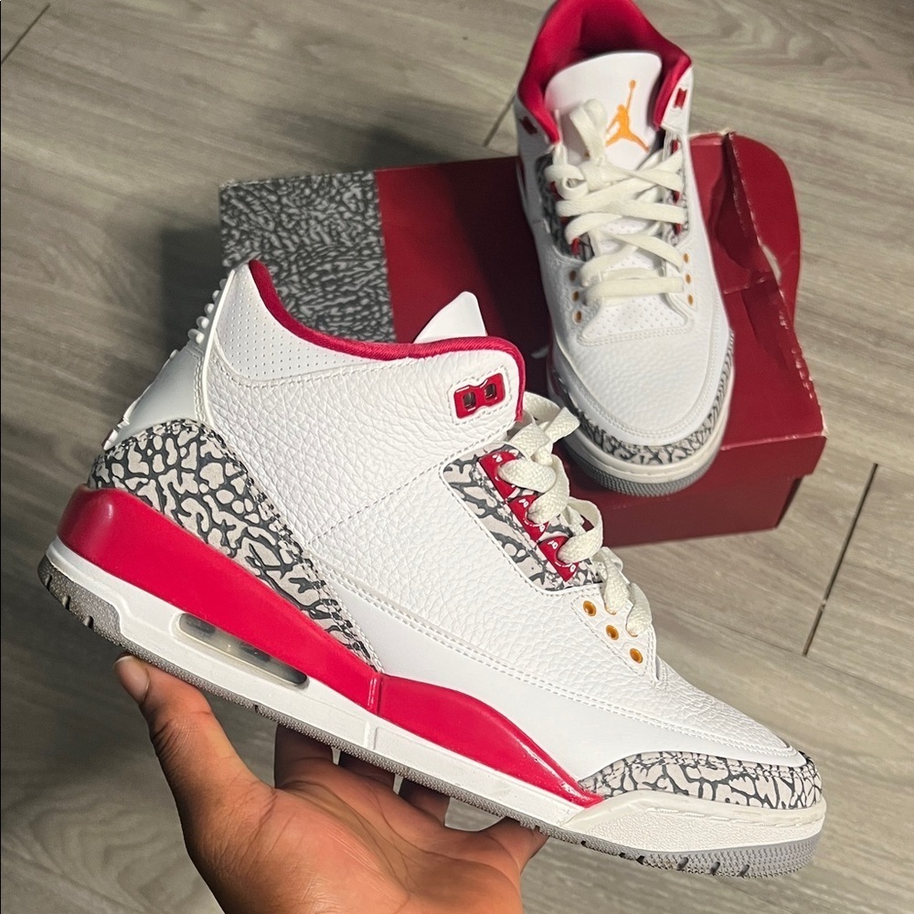 Air Jordan 3 Retro Cardinal Red (9) - Picture 1 of 15